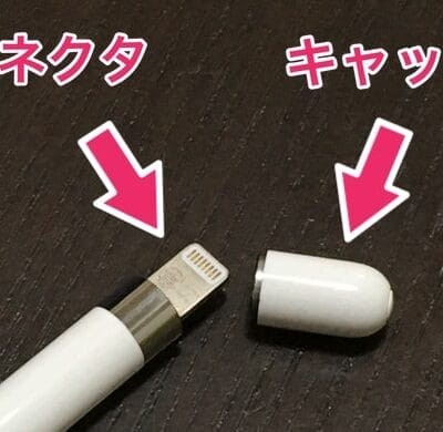 apple pencil 各部の名称の説明:キャップとlightningコネクタ | 真ガジェットレビューの匠 Apple Pencil 各部の名称の説明:キャップとLightningコネクタ