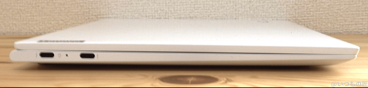 lenovo yoga slim 750i carbonの横面2 | 真ガジェットレビューの匠 Lenovo Yoga Slim 750i Carbonの横面2