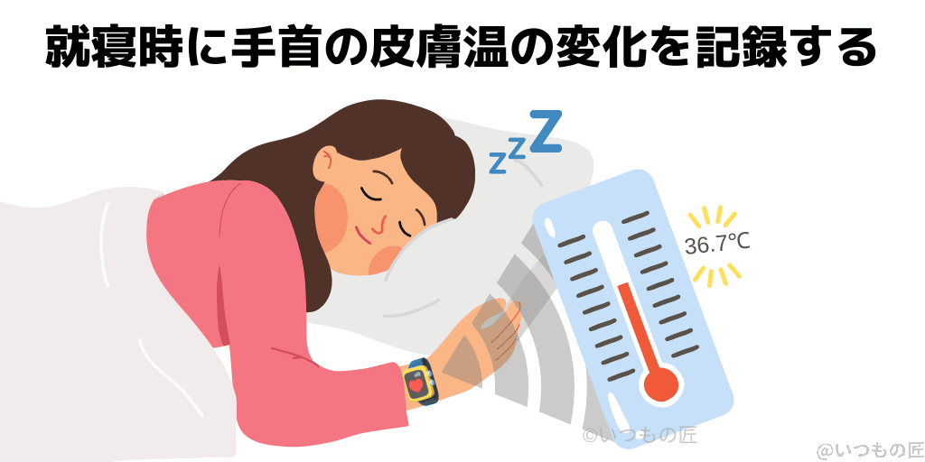 apple_watch_8_skin_temprature_measurement- | 真ガジェットレビューの匠 Apple Watch Series 8には就寝時に手首の皮膚温の変化を記録する機能を実装した